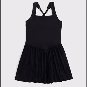 abercrombie kids Black athletic dress